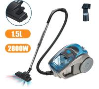 Aspiradora portátil de 2800W, succión de 15000PA, filtración multiciclónica, aspiradora con cable para suelos duros, alfombras, pelo de mascota 15000PA