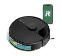 iRobot Roomba 105 Combo, Aspirador y friegasuelos, Clearview LiDAR Mapeo Inteligente, 7000Pa,120 mins,4 Fases, SmartScrub, Evita obstáculos, Zonas exclusión, Recarga y reanuda, App, 3 Modos Limpieza