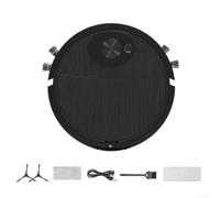 Aspiradora robótica inteligente con trapeador, barrido automático 3 en 1 para función de aspiradora, tecnología anticolisión para desechos de mascotas en casa, oficina (8088 negro)