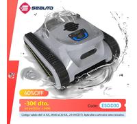 Aspiradora robótica para piscina Seauto Crab Pro, robot para escalar paredes, adecuado para paredes y suelos de 2000 pies cuadrados