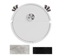 Aspiradora robotizada - Aspiradora robótica de 16,2 cm, diseño delgado | Mini máquina trapeadora eléctrica automática con mínimo esfuerzo, robot aspirador para piso de baldosas de madera, alfombra, pe