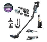 Aspiradora sin bolsa Clean Air Optima Purifloor Vertica Dock 420W 50 min UV-C HEPA 3,8 L Negro Gris