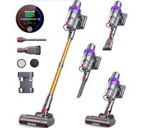 Aspiradora sin Cable 450W/40KPA, 55 Minutos de Autonomía, Aspirador Vertical, Modo Automático, Aspirador Escoba sin Cable Potente, Luz LED Cepillo, Pantalla Táctil LCD, Ideal para Suelos y Alfombras