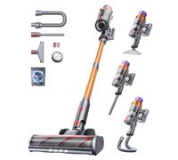 Aspiradora sin Cable 600W/50KPA/65Min, Escoba aspirador sin Cable Potente con AUTO Modo, Carga de Pared, Aromaterapia, Manguera de 1M, Cepillo Antienredos para Cabello/Alfombras/Pisos