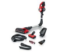 Bosch BBS711ANM aspiradora de pie y escoba eléctrica Aspiradora escoba Batería Secar Sin bolsa 0,3 L Negro, Rojo, Acero inoxidable