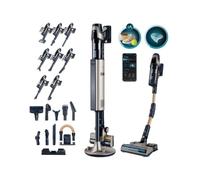 Cecotec Aspiradora Escoba sin Cable con Base Autovaciado Conga Rockstar RZ90 AI AquaPet Flex Connected. 310AW, 850W, IA y App, Tubo Flexible, Autonomía 110mins, Cepillo Animales, Accesorio Fregado