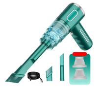 Aspiradora Sin Cable Coche para Porsche 911 Carrera (992), Aspirador Mano Recargable, Potente Succión 29000 Pa, Aspiradora Ligera Y Sopladora,Green