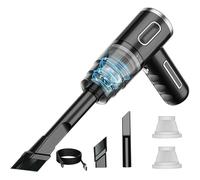 Aspiradora Sin Cable Coche para Porsche 911 Carrera (992), Aspirador Mano Recargable, Potente Succión 29000 Pa, Aspiradora Ligera Y Sopladora,Black