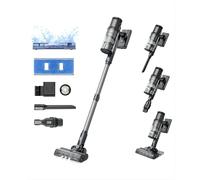 Aspiradora sin Cable inalámbrica inteligente Proscenic P11, succión de 35000 Pa,Tanque Agua 340ml, Pantalla táctil, Alfombra/Cortina/Pelo Mascotas