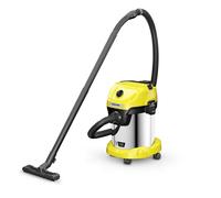 Aspiradora sin cable Kärcher WD 3-18 225 W Tambor Acero inoxidable 17 L Filtro textil