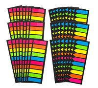 Aspire 10000 Piezas de Marcapáginas Transparentes y Post it, Pestañas Adhesivas para Libros, Marcadores de Páginas de Índice Pastel, Notas Removibles para Escribir