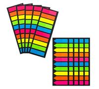 Aspire 2000 Piezas de Marcapáginas Transparentes y Post it, Pestañas Adhesivas para Libros, Marcadores de Páginas de Índice Pastel, Notas Removibles para Escribir