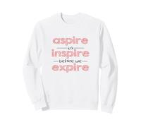 Aspire a Inspirar diseño Motivacional Inspirador Sudadera