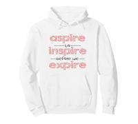 Aspire a Inspirar diseño Motivacional Inspirador Sudadera con Capucha