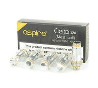 Aspire Cleito 120 bobinas de malla (5 unidades, sin nicotina, compatible con TPD)