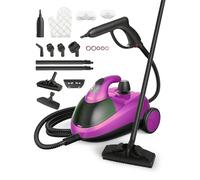 Aspiron Limpiador de vapor a presión de vapor de 4 bares, vapor caliente de 145 °C, multifuncional con 18 accesorios, con almacenamiento, para coche, cama, alfombra, baño, azulejos y suelos