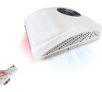 Aspligo DC 12 V Aire acondicionado eléctrico de estacionamiento en la azotea RV aire acondicionado de calor y aire acondicionado frío unidad 10000BTU apto para camiones autocaravana, compresor de