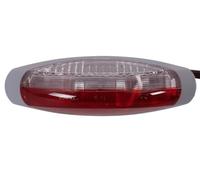 ASPÖCK FLEXIPOINT II Lámpara de Posición Universal Delantera y Trasera Carcasa Gris para Remolque 12V Luz de Gálibo Blanco Rojo Furgoneta 123x39x29mm