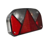 ASPÖCK Multipoint II Piloto Trasero Derecho 6 Funciones para Remolque Luz de Posición Freno Marcha Atrás Matrícula Intermitente 5 PIN 240x140x52mm 12V