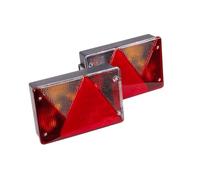 ASPÖCK Multipoint IV Juego de Pilotos Traseros Izquierdo y Derecho 7 Funciones para Remolque Luz Freno Intermitente Antiniebla Marcha Atrás 12V Bayoneta 5 PIN