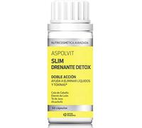 Aspolvit - Slim Drenante quemagrasas eliminan retención de líquidos. Compuesto por cola de caballo y diente de león - 60 unidades