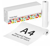 ASprink Papel térmico A4, 210 x 297 mm, M832, compatible con todas las marcas M832/M833/M834/M835, rollo de papel térmico con 2 rollos