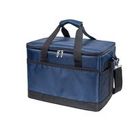 ASQUAR Nevera Portatil Plegable Bolsa Termica Porta Alimentos 10L /18L/35L Bolsa Comida Trabajo con Soporte Extraíble y Placa Base Dura, Bolsa Nevera Playa, Picnics, Camping, Trabajo (35 litros)