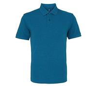 Asquith & Fox Asquith and Fox Men's Polo, Verde (Teal Heather 000), Large para Hombre