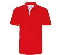 Asquith & Fox masculino estilo clásico polo de contraste aq012 - smart/casual to
