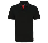 Asquith & Fox masculino estilo clásico polo de contraste aq012 - smart/casual to