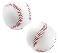 ASQzhuLIWing 2 pelotas de béisbol estándar de 9 pulgadas, una pelota suave y una pelota dura, pelotas de béisbol para práctica y competición, pelotas de entrenamiento de béisbol para jóvenes y adultos