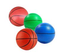 ASQzhuLIWing 4pcs Mini Baloncesto Juego de 12.7 cm Inflable Baloncesto Suave de Caucho Suave Anti-presión Suaves adecuados para Piscina en la Playa Interior y al Aire Libre