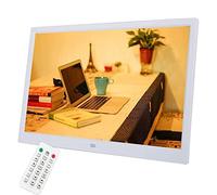 ASRIZE Marco de pantalla LED HD 16:9 de 20 pulgadas con imagen digital 1920 x 1080, reproductor de películas MP3 MP4, 350 lúmenes, función completa, montaje en pared (32G) (color: blanco)