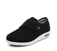 ASRJ Pantuflas para diabéticos Hombre Mujer Edema ajustable Pantuflas hinchadas Zapatos de enfermera Antideslizante Ajustable Transpirable Caminar Fitness Casual Enfermería Ortopédico Ligero Zapatos