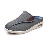 ASRJ Zapatos para diabéticos para hombres con pies hinchados, pantuflas para mujeres para edema diabético fascitis plantar juanetes artritis pies hinchados