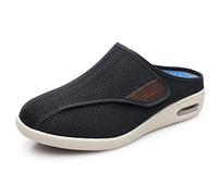 ASRJ Zapatos para diabéticos zapatos de ancho ancho para hombres pantuflas para artritis zapatos médicos ajustables anchos extra anchos ajustables zapatos para diabéticos ligeros y transpirables