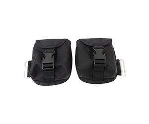 AsrMyjcx 2 Piezas Bolsa de Peso de Buceo Bolsillo Porta Pesas para Buceo Accesorio de Cinturón de Lastre Bolsa Vacía de Repuesto Material de Nailon Ligero, Negro