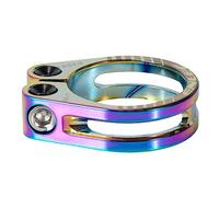 AsrMyjcx Abrazadera para de Sillín Bicicleta con Clip Adaptador Tornillos Bloqueo Rápido de Aluminio Adecuada para Bicicletas, Colorido 34,9 mm
