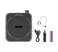 AsrMyjcx Amplificador de voz personal Mini amplificador de voz portátil Altavoz Pretina Guías turísticos Recargable para profesores de centros comerciales,