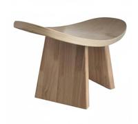 AsrMyjcx Banco de Meditación de Banco Auxiliar Asiento para Meditación Banco de Madera Taburete para Postura Saludable y Ejercicios de Respiración Adecuado, 42 21 23 Cm, Madera Natural