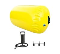 AsrMyjcx Barril de Gimnasia Inflable PVC Rodillo para Práctica de Volteretas Colchoneta para Y Entrenamiento Incluye Bomba de Aire Adecuado para Uso en Ho, 0.7 MX 0.5 M