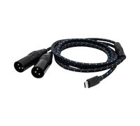 AsrMyjcx Cable USB C a 2 XLR Cable USB C a XLR Cable de conexión de 3 pines para teléfono, computadora portátil, PC USB a 2 XLR USB C a 2 XLR macho, 500cm