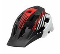 AsrMyjcx Casco de Bicicleta Adulto Casco Visera Protector Sombrero con Ancha con Ventilación Amplia para Regular la Temperatura Ajuste Cómodo y Estable, Rojo, Negro, Blanco, L