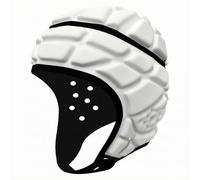 AsrMyjcx Children Sports Headgear Casco Deportivo Infantil Protector Cabeza Casco Acolchado Cascos Niños con Forro Suave Ventilación Orificios Correa Barbilla, Blanco, Niño S 4-7 Años
