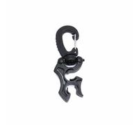 AsrMyjcx Clip de de Buceo Soporte Doble Organizador y Gancho Nylon Resistente con y Liberación Rápida Adecuado para Equipos y Subacuática, Negro, 10-10mm
