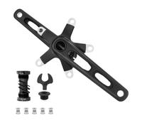 AsrMyjcx Conjunto de para Bicicleta Pedalier Juego de Cigüeñal Aleación de Aluminio de Alta Resistencia con Reducción de y Rigidez Estable Incluye Soporte