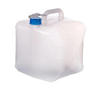 AsrMyjcx Contenedor de Agua Portátil Depósito con Grifo Cubeta Plegable Antiderrame Asa Ergonómica Transparente Adecuado para Excursiones Cocina Viajes Familia, Azul, 15l