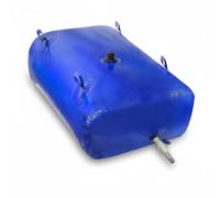 AsrMyjcx Depósito de Agua Plegable Bolsa de Agua Tanque Blando Contenedor Flexible Bidón Portátil con Conexión para y Drenaje PVC con Cuatro Asas Apto para Camping Carretera, 240L