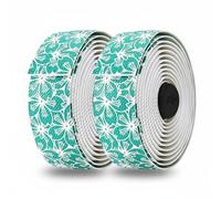 AsrMyjcx Empuñadura de Bicicleta Banda Antideslizante Envoltura Absorbente Cinta de Manillar Accesorio para Bicicleta Material Compuesto y Superficie, White Cyan