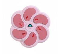 AsrMyjcx Entrenador de Boxeo Musical Almohadilla de Puñetazos Objetivo de Pared Módulo Interactivo Señalado por Iluminadas sin Ocupación de Suelo Material, Rosa, Seis Agujeros, Estilo Remolino